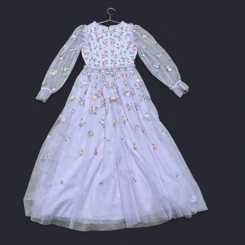 Ivy City Co. Embroidered Floral Tulle Gown – XS – NWOT - Picture 3 of 8